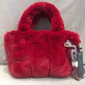 Street Level Faux Fur Tote